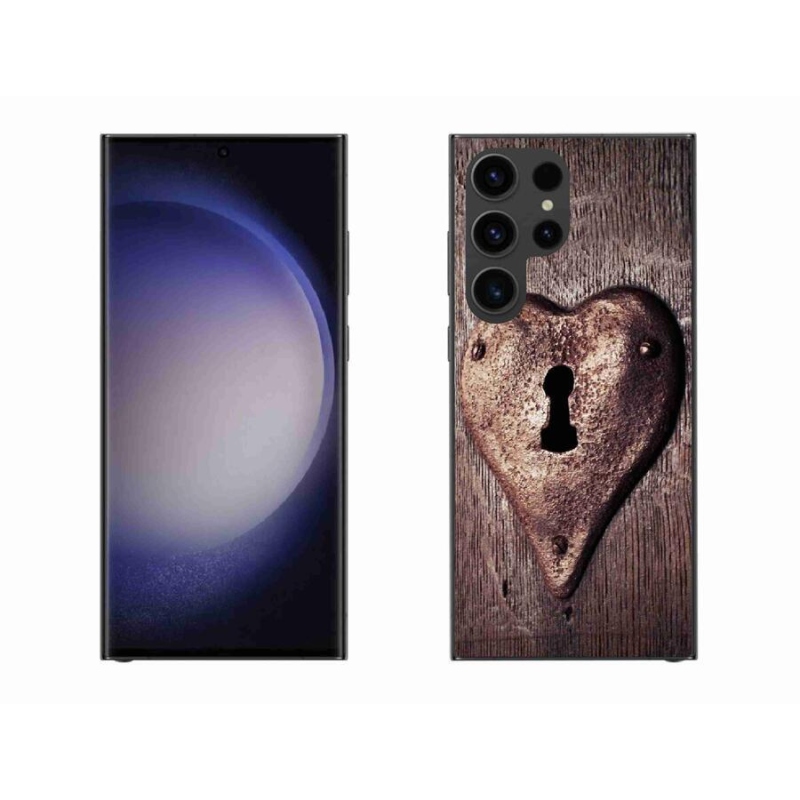 Zselés borítás mmCase Samsung Galaxy S23 Ultra 5G - szív alakú zár