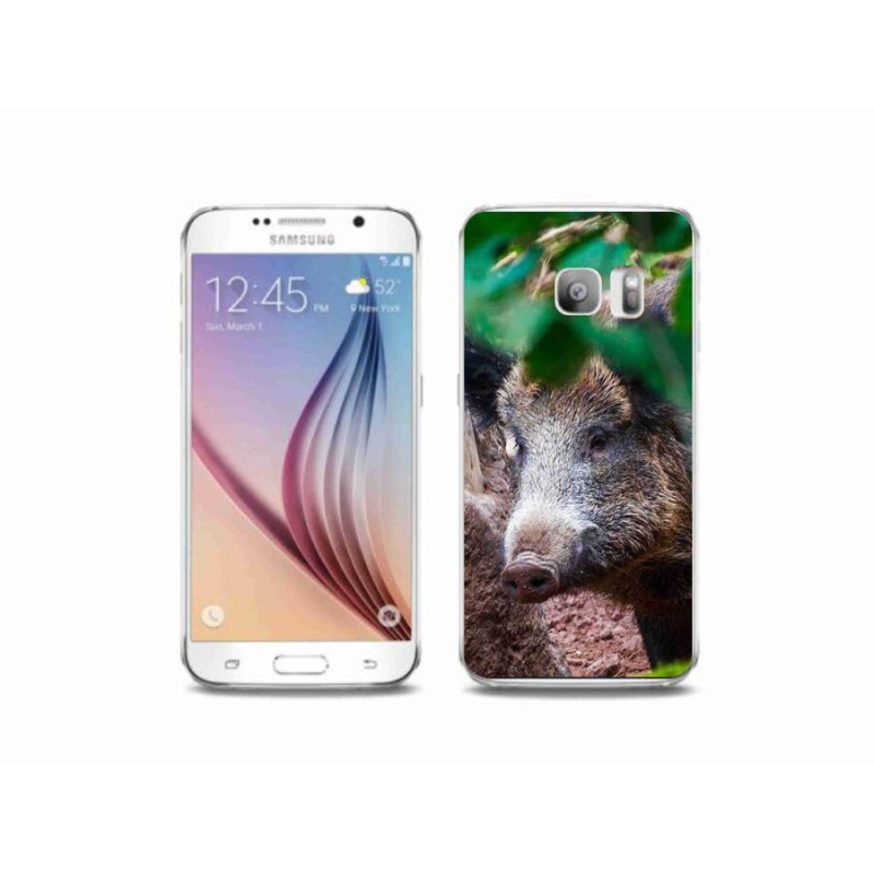 Gél borítás mmCase Samsung Galaxy S6 Edge készülékhez - vaddisznó