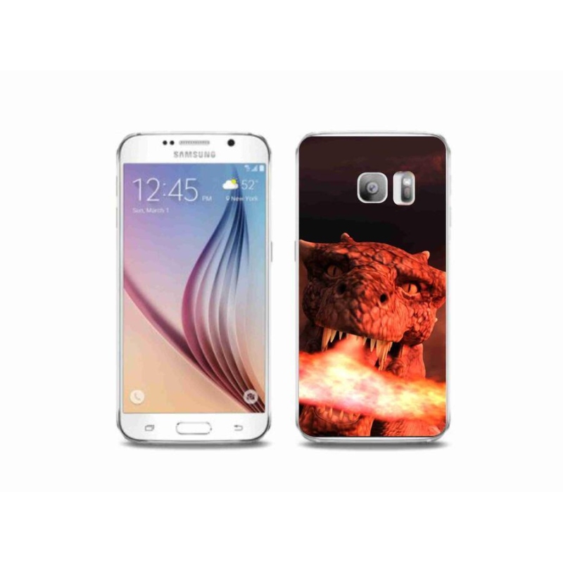 Zselés borítás mmCase Samsung Galaxy S6 Edge készülékhez - sárkány