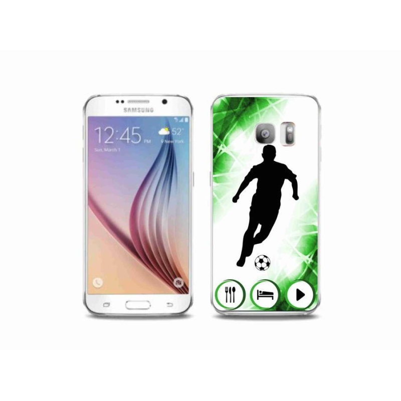 Gél borítás mmCase Samsung Galaxy S6 Edge készülékhez - focista