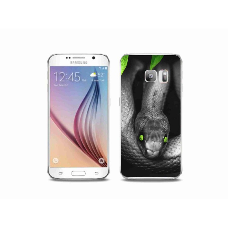 Zselés borítás mmCase Samsung Galaxy S6 Edge készülékhez - kígyó