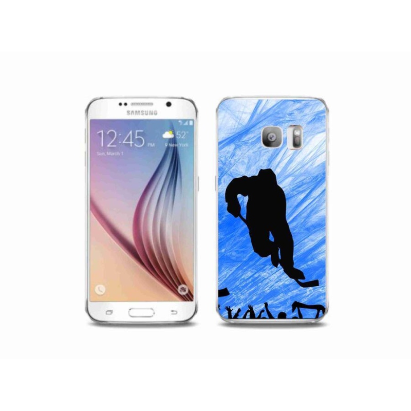 Gél borítás mmCase Samsung Galaxy S6 Edge készülékhez - hokijátékos