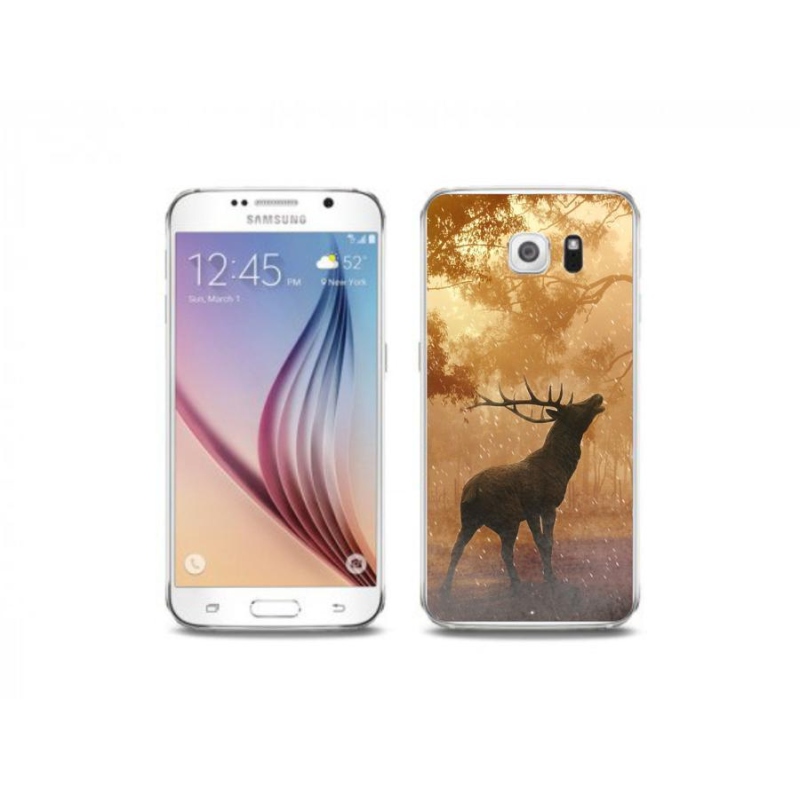 Zselés borítás mmCase Samsung Galaxy S6 Edge készülékhez - szarvas a vadászaton