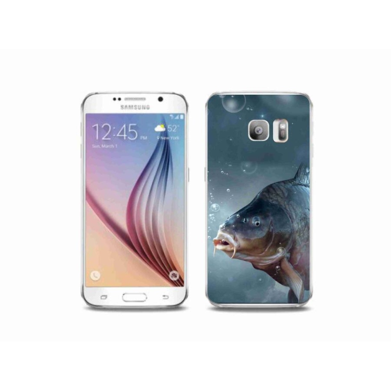 Gél borítás mmCase Samsung Galaxy S6 Edge készülékhez - ponty és buborékok