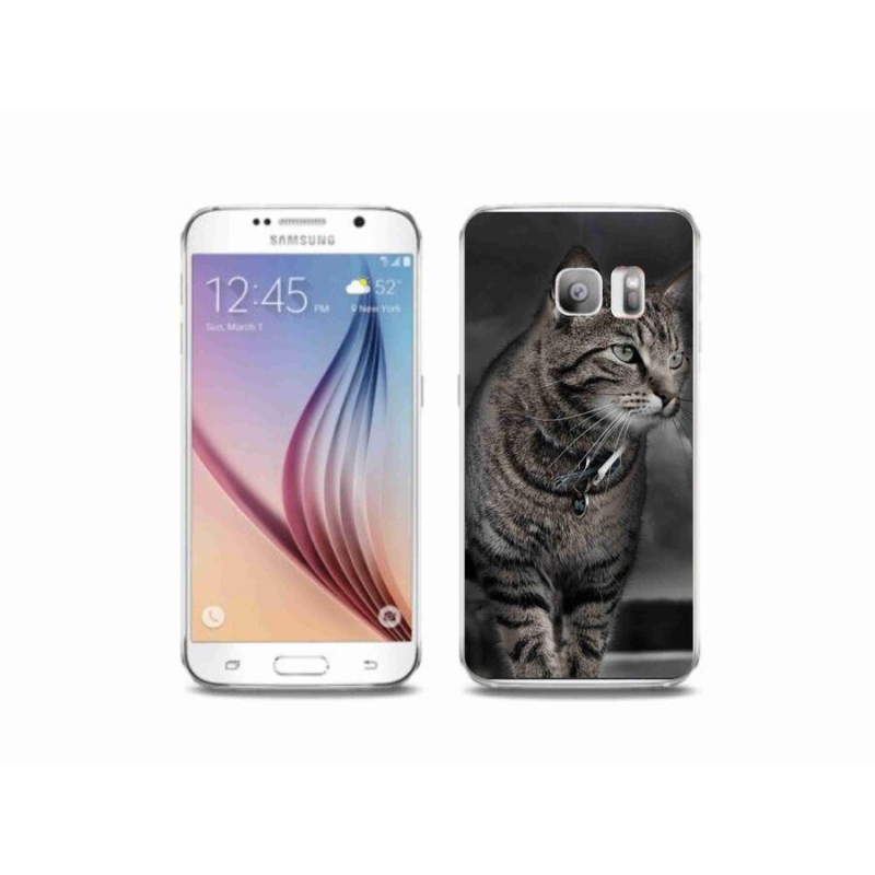 Zselés borítás mmCase Samsung Galaxy S6 Edge készülékhez - macska