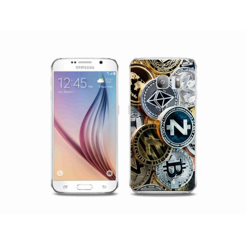 Gél borítás mmCase Samsung Galaxy S6 Edge készülékhez - kriptovaluták