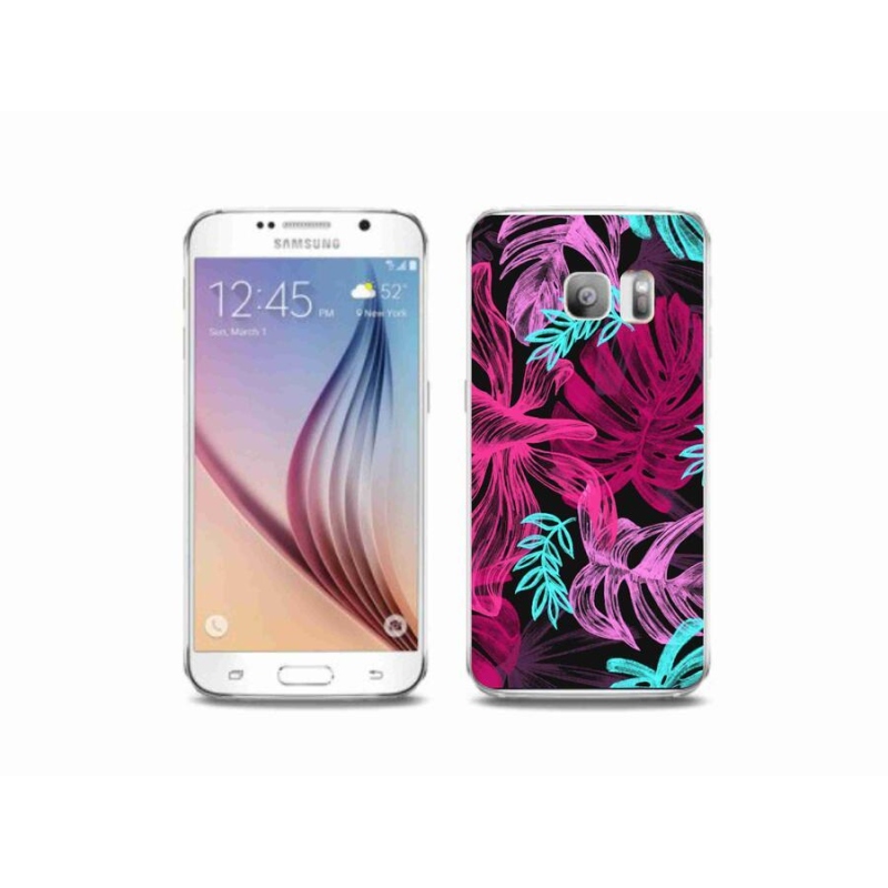Gél borítás mmCase Samsung Galaxy S6 Edge készülékhez - virágok 1