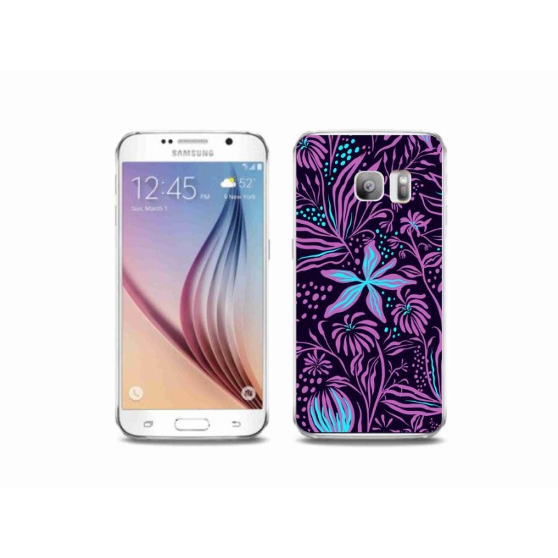 Gél borítás mmCase Samsung Galaxy S6 Edge készülékhez - virágok 2