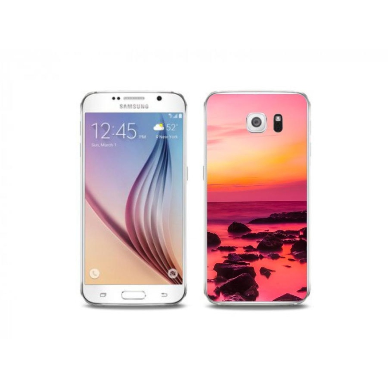 Gél borítás mmCase Samsung Galaxy S6 Edge készülékhez - tenger és ragyogás