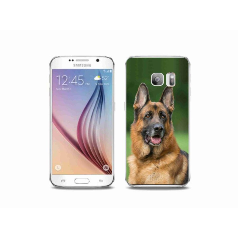 Gél borítás mmCase Samsung Galaxy S6 Edge készülékhez - Német juhászkutya
