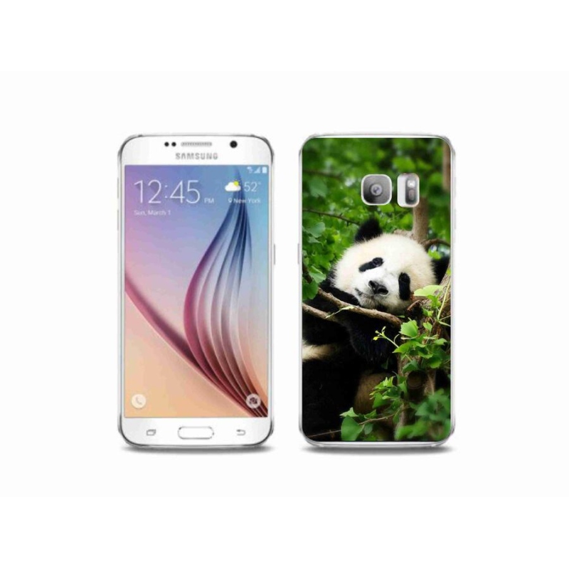 Zselés borítás mmCase Samsung Galaxy S6 Edge készülékhez - panda
