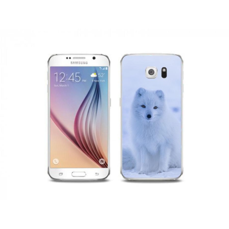 Zselés borítás mmCase Samsung Galaxy S6 Edge készülékhez - polár róka