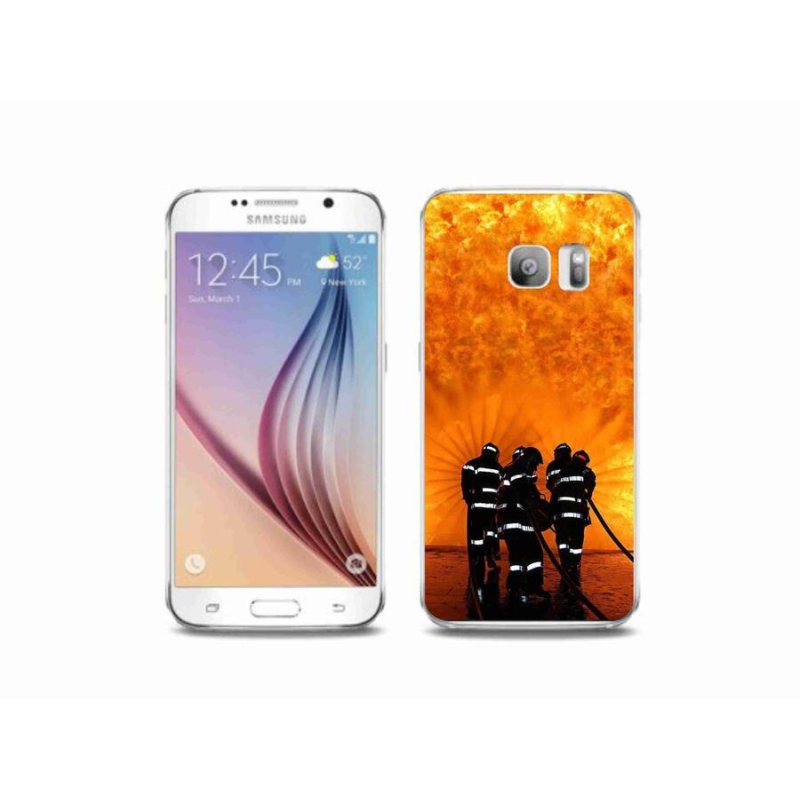 Gél borítás mmCase Samsung Galaxy S6 Edge készülékhez - tűz