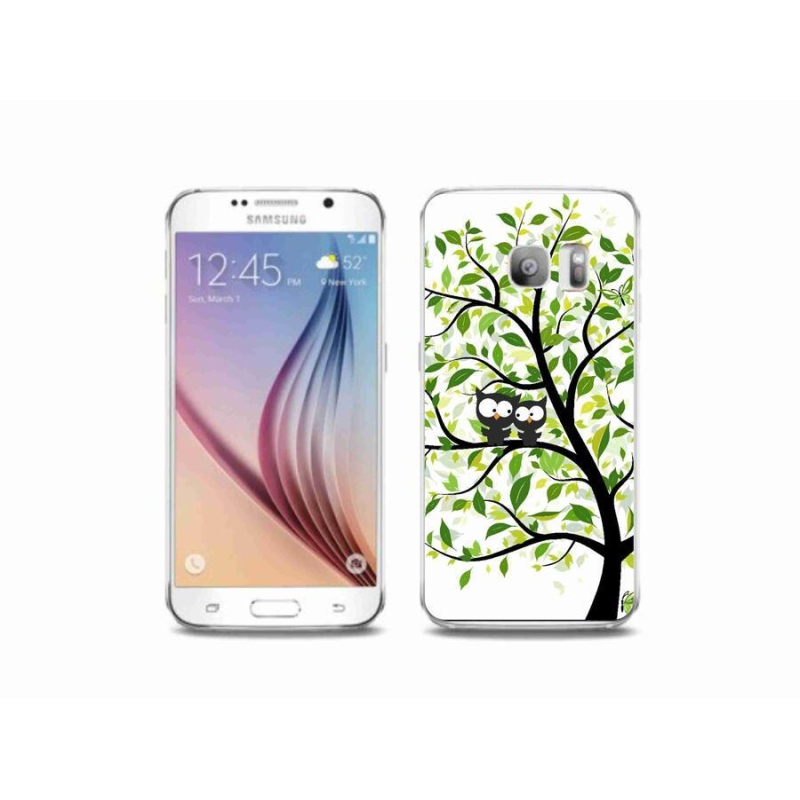 Gél borítás mmCase Samsung Galaxy S6 Edge készülékhez - baglyok a fán