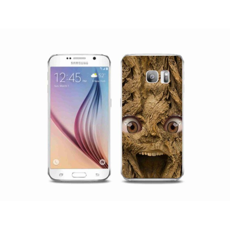 Gél borító mmCase Samsung Galaxy S6 Edge készülékhez - boldog fa szemekkel