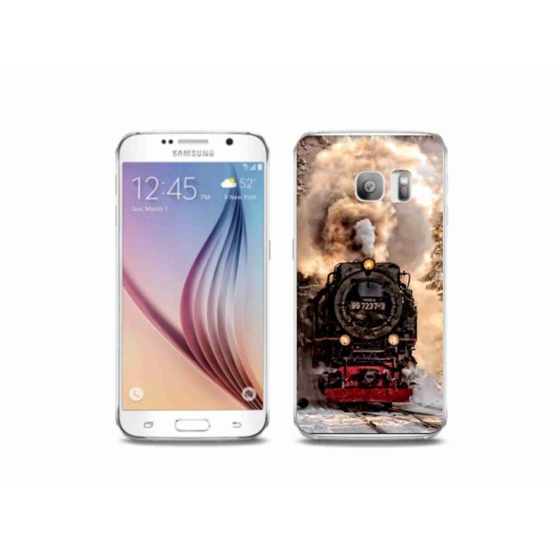 Gél borítás mmCase Samsung Galaxy S6 Edge-hez - vonat