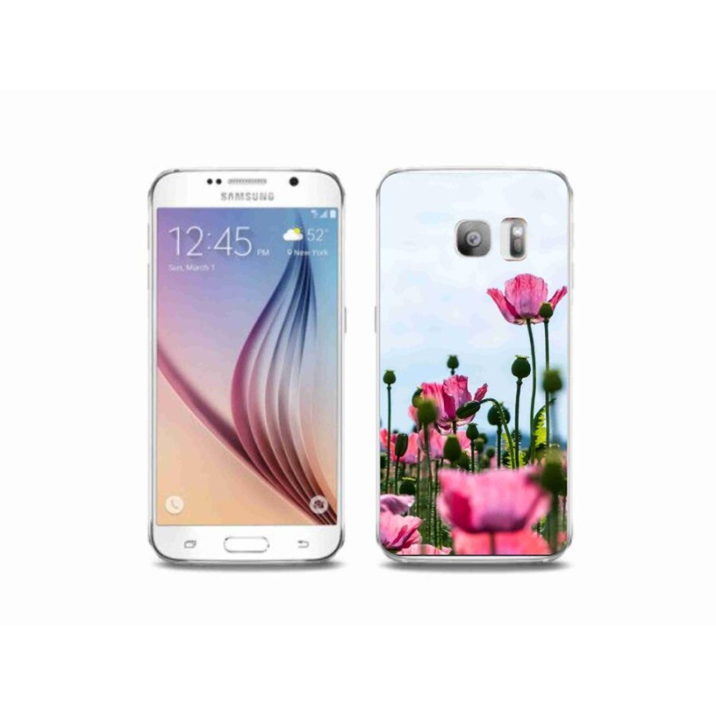 Zselés borítás mmCase Samsung Galaxy S6 Edge készülékhez - mákos színű