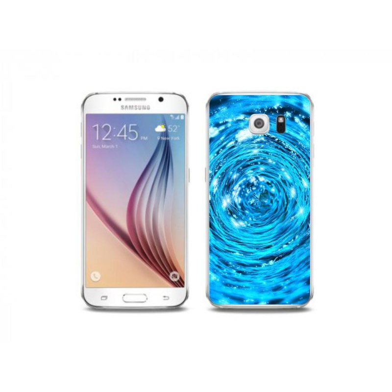 Gél borítás mmCase Samsung Galaxy S6 Edge készülékhez - water vortex