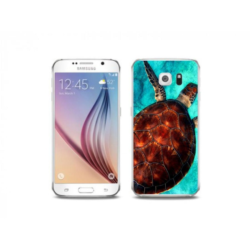 Zselés borítás mmCase Samsung Galaxy S6 Edge készülékhez - teknősbéka