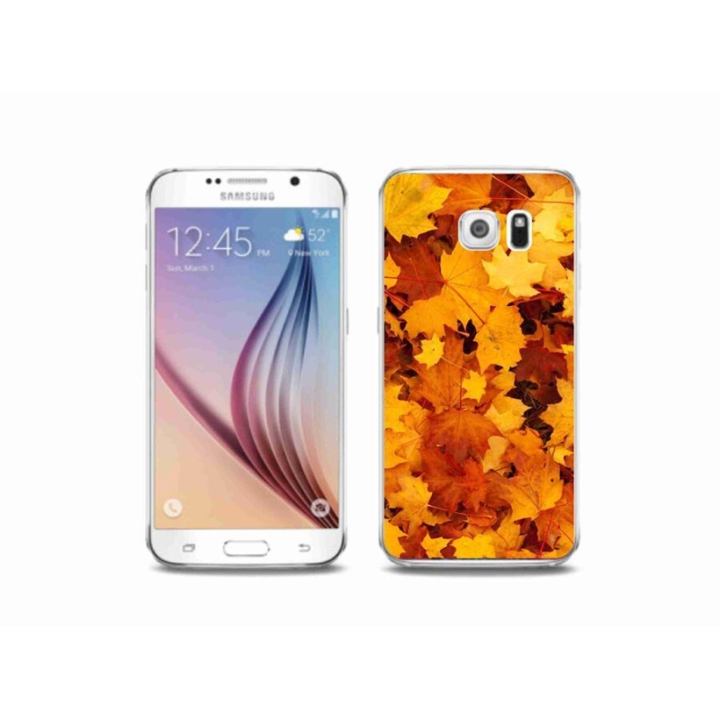 Gél borítás mmCase Samsung Galaxy S6 készülékhez - juharlevelek