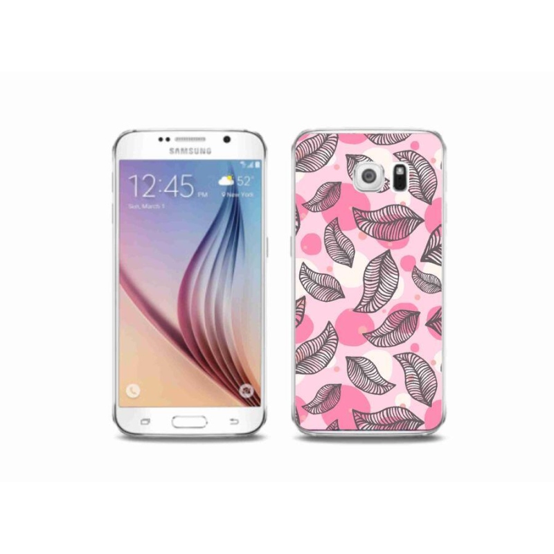 Gél borítás mmCase Samsung Galaxy S6 készülékhez - rajzfilmes hulló levelek