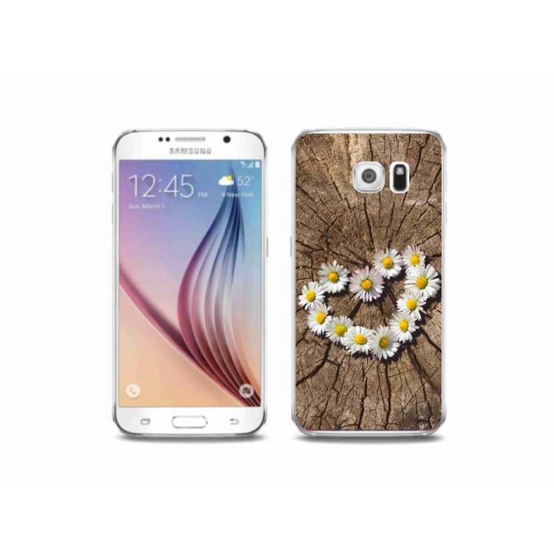 Zselés borítás mmCase Samsung Galaxy S6 készülékhez - százszorszépek szíve