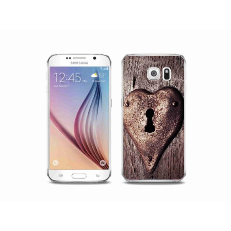 Gél borítás mmCase Samsung Galaxy S6 készülékhez - szív alakú zár