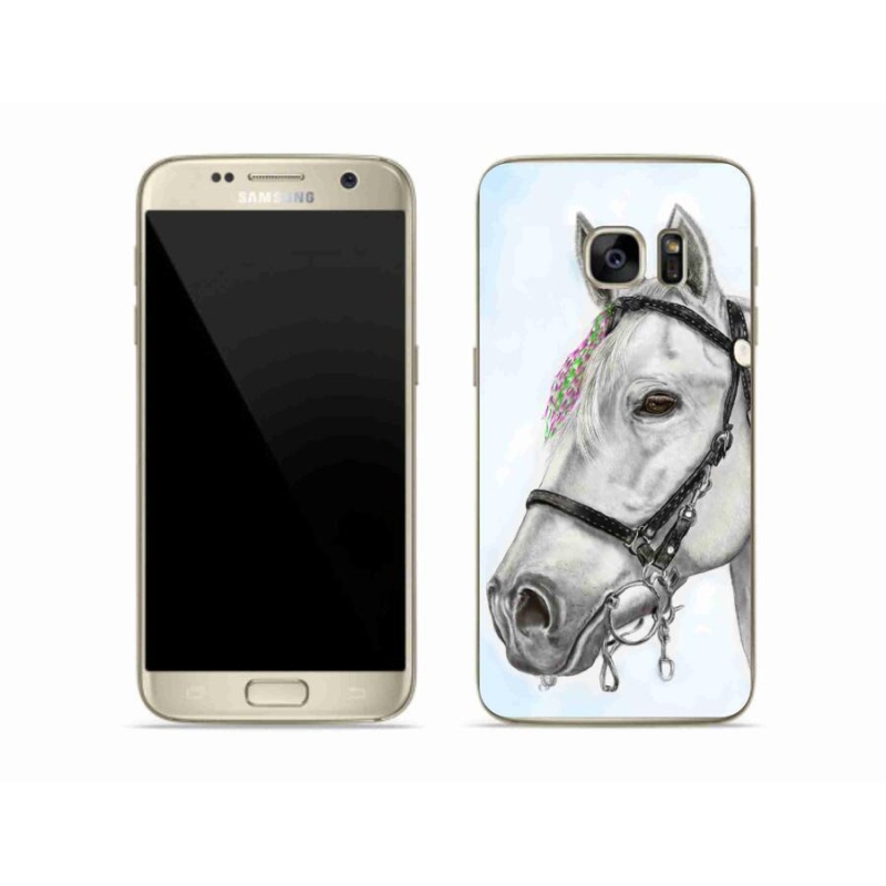 Zselés borítás mmCase Samsung Galaxy S7 - fehér ló 1