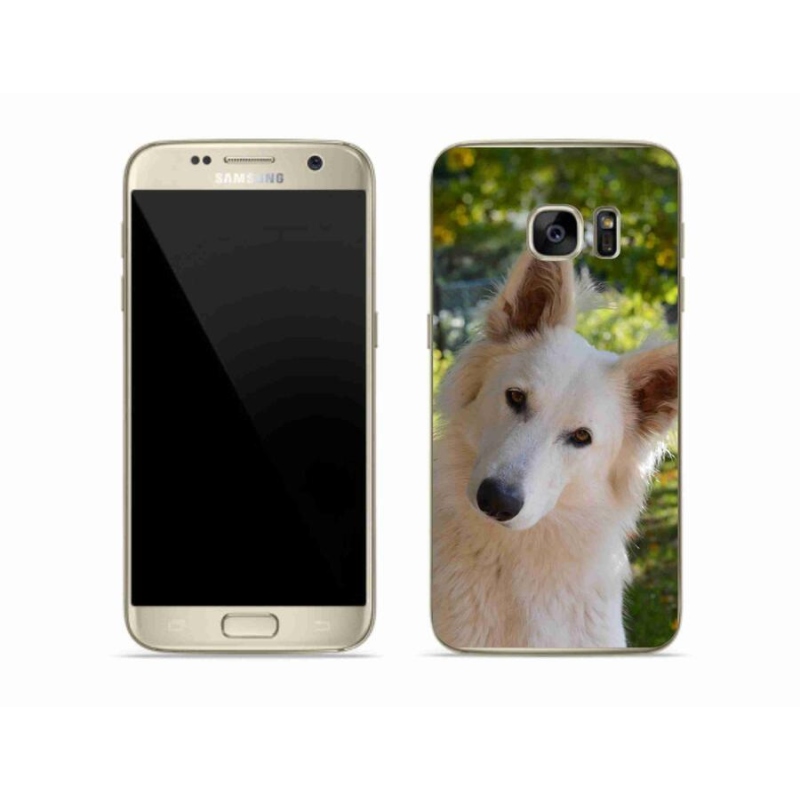 Zselés borítás mmCase Samsung Galaxy S7 - fehér Svájci juhász 1