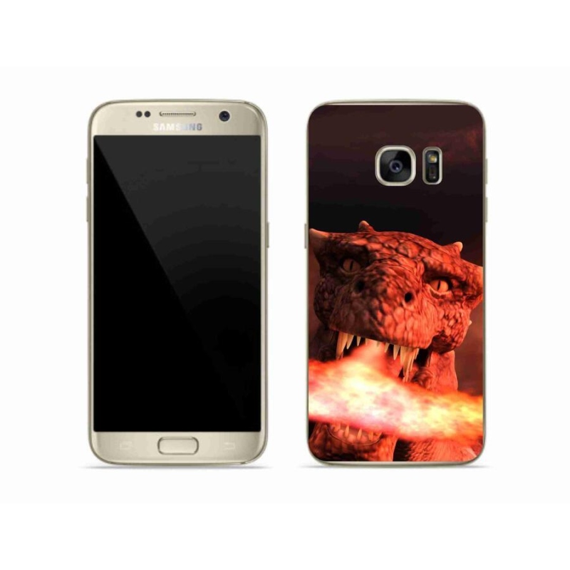 Zselés borítás mmCase Samsung Galaxy S7 készülékhez - sárkány