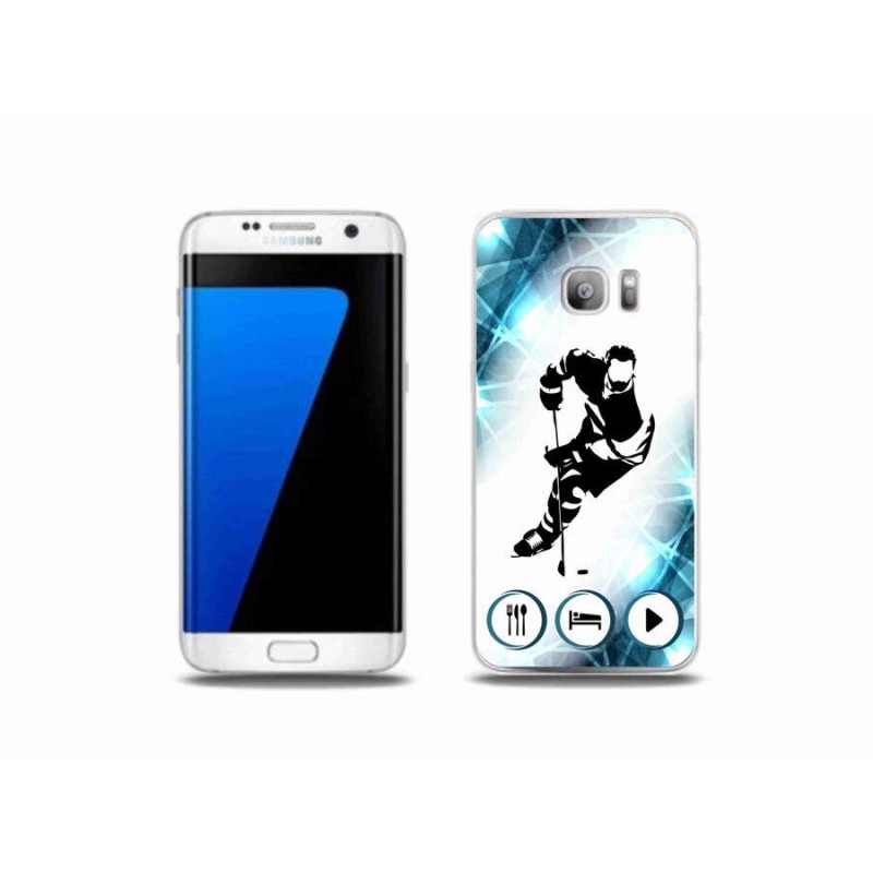 Gél borítás mmCase Samsung Galaxy S7 Edge készülékhez - jégkorong 1