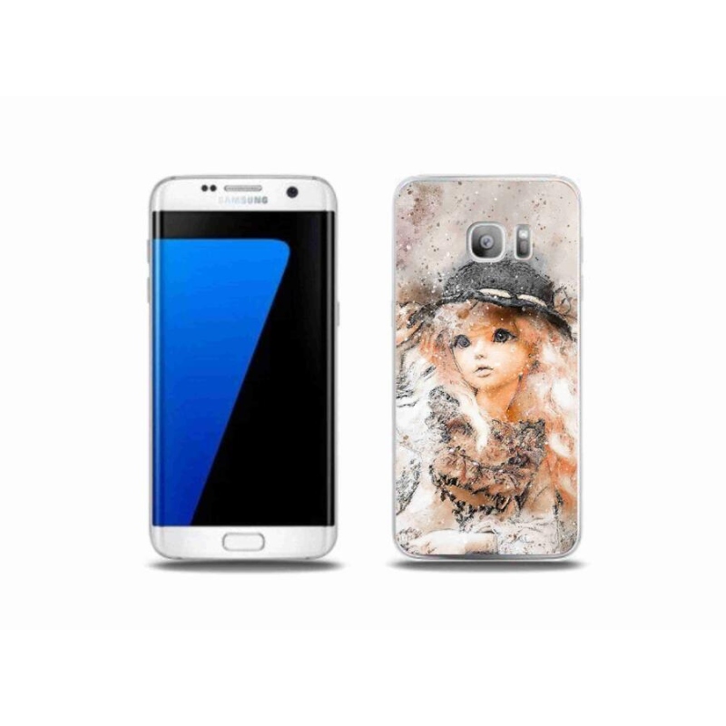 Gél borítás mmCase Samsung Galaxy S7 Edge készülékhez - lány kalapban