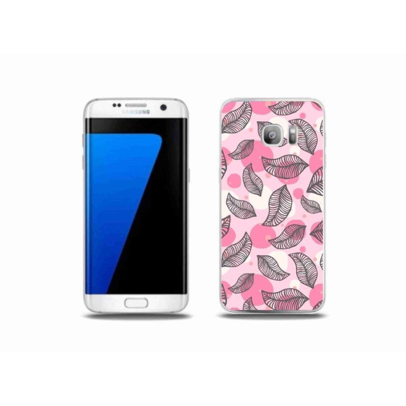 Gél borítás mmCase Samsung Galaxy S7 Edge készülékhez - rajzfilmes hulló levelek