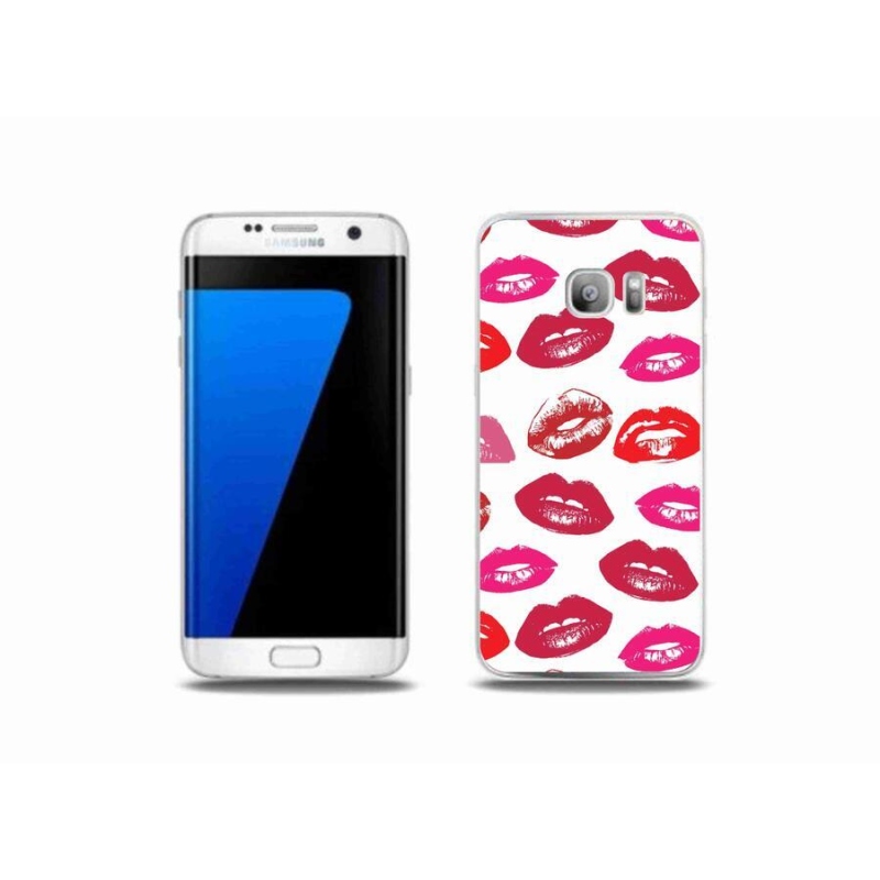 Zselés borítás mmCase Samsung Galaxy S7 Edge készülékhez - ajkak