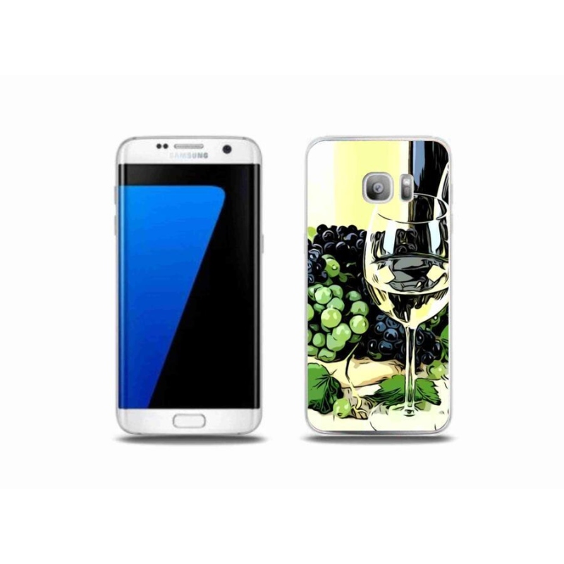 Gél borítás mmCase Samsung Galaxy S7 Edge készülékhez - pohár bor