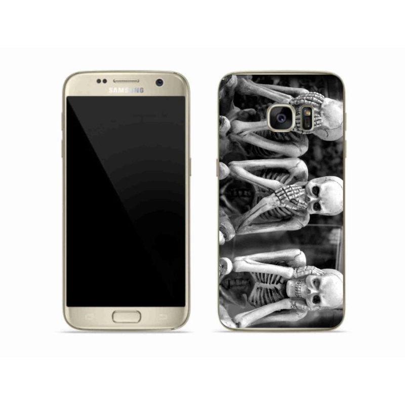 Gél borítás mmCase Samsung Galaxy S7 - csontvázakhoz