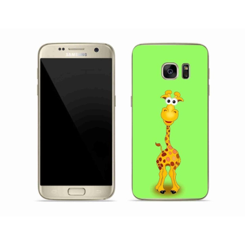 Zselés borítás mmCase Samsung Galaxy S7 készülékhez - rajzfilm zsiráf