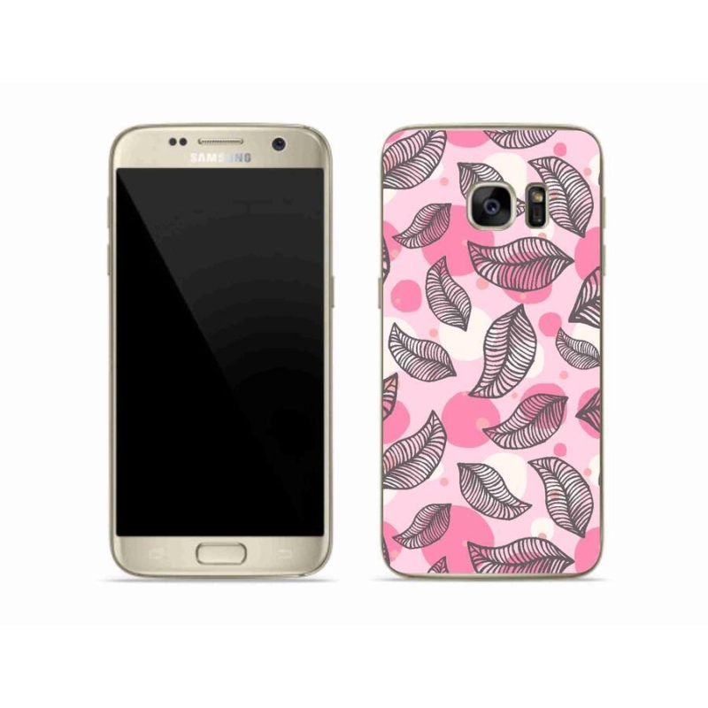 Gél borítás mmCase Samsung Galaxy S7 készülékhez - rajzfilmes hulló levelek