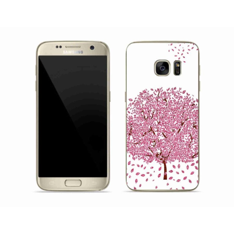 Gél borítás mmCase Samsung Galaxy S7 készülékhez - rajzfilmfa levelekkel