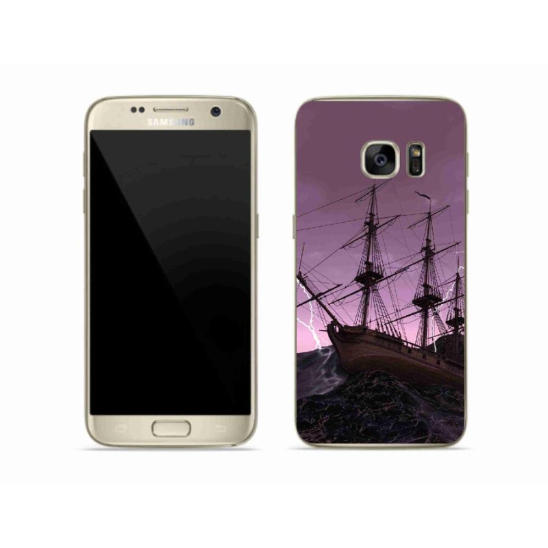 Zselés borítás mmCase Samsung Galaxy S7 készülékhez - hajó a viharban