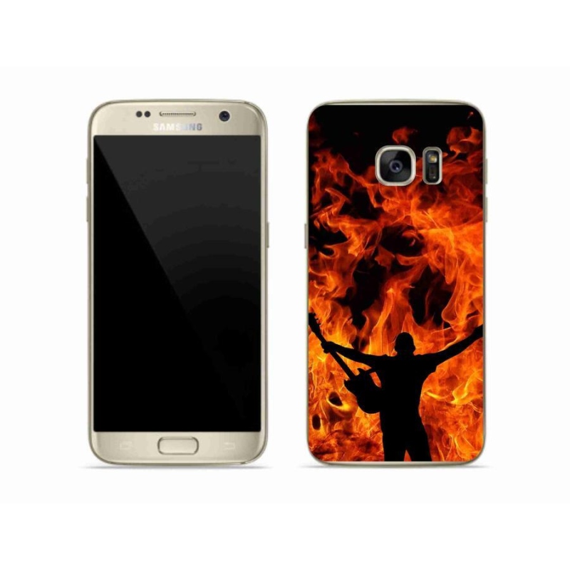 Gél borítás mmCase Samsung Galaxy S7 - zenész és tűz
