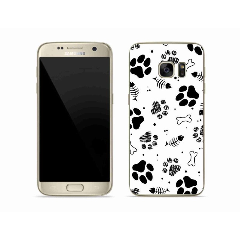 Gél borítás mmCase Samsung Galaxy S7 készülékhez - kutyamancsok 1