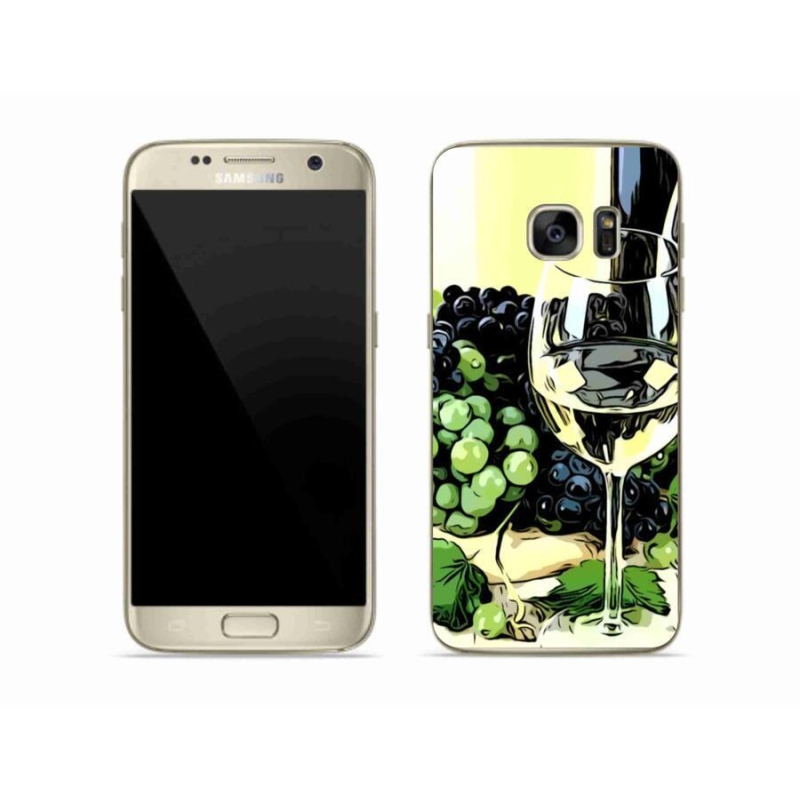 Gél borítás mmCase Samsung Galaxy S7 készülékhez - pohár bor