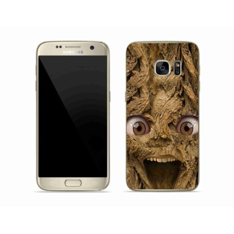 Gél borítás mmCase Samsung Galaxy S7 készülékhez - vidám fa szemekkel