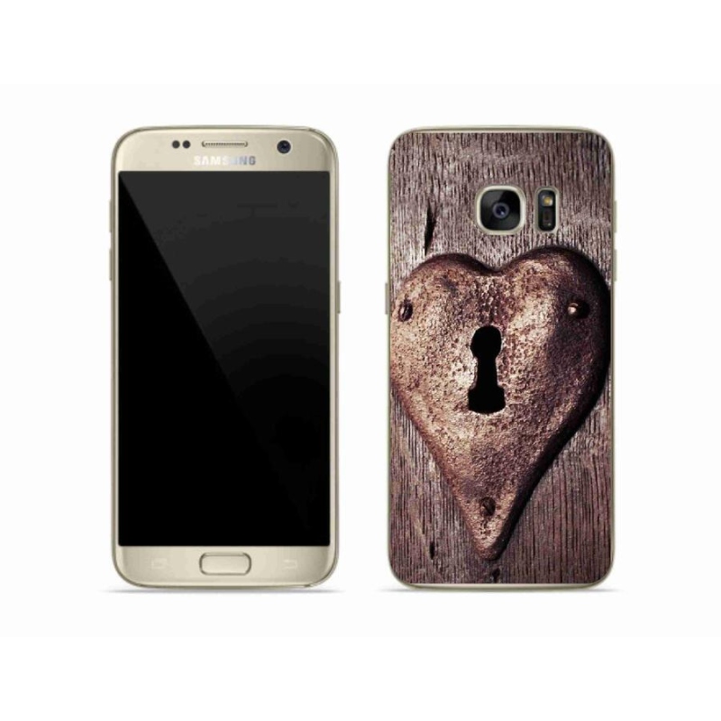 Gél borítás mmCase Samsung Galaxy S7 készülékhez - szív alakú zár