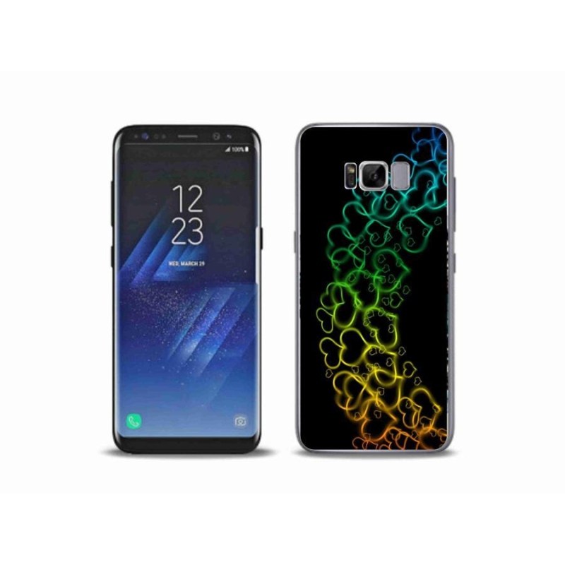 Zselés borítás mmCase Samsung Galaxy S8 Plus készülékhez - színes szívek