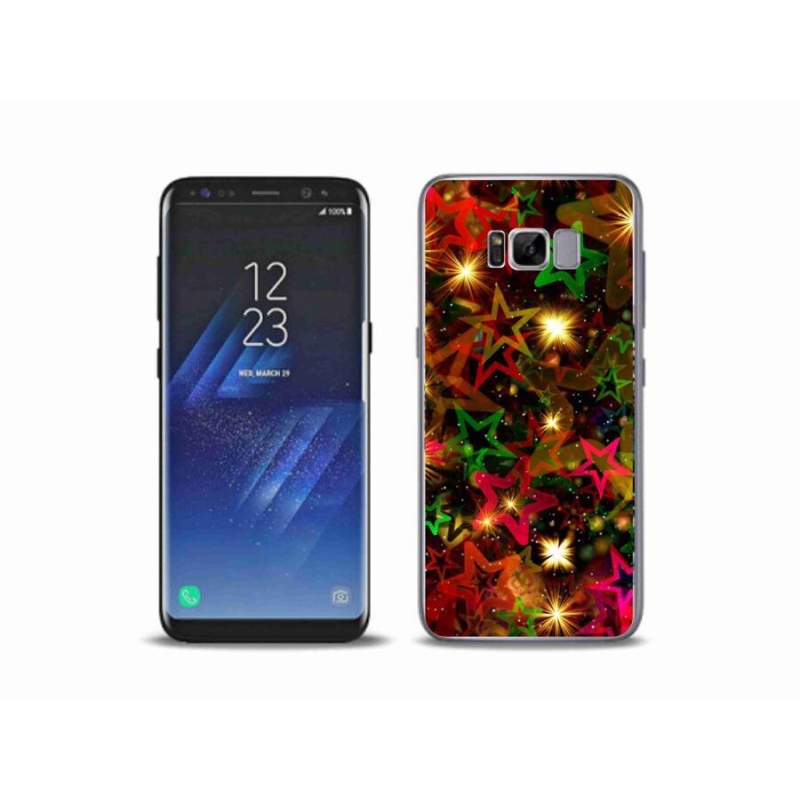 Gél borítás mmCase a mobiltelefon Samsung Galaxy S8 Plus - színes csillagok