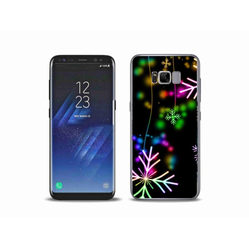 Gél borítás mmCase a mobiltelefonra Samsung Galaxy S8 Plus - színes pelyhek