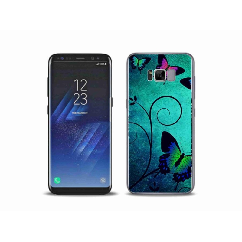 Gél védőhuzat mmCase Samsung Galaxy S8 Plus készülékhez - színes pillangók
