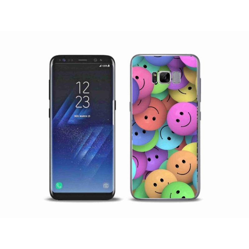 Gél borító mmCase a mobiltelefonon Samsung Galaxy S8 Plus - színes smiley-k
